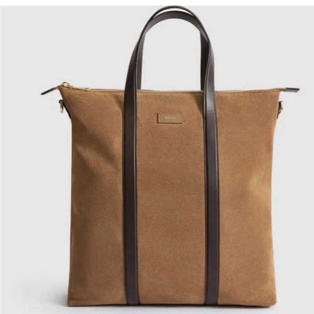 Reiss Huxley Suede Tote Bag